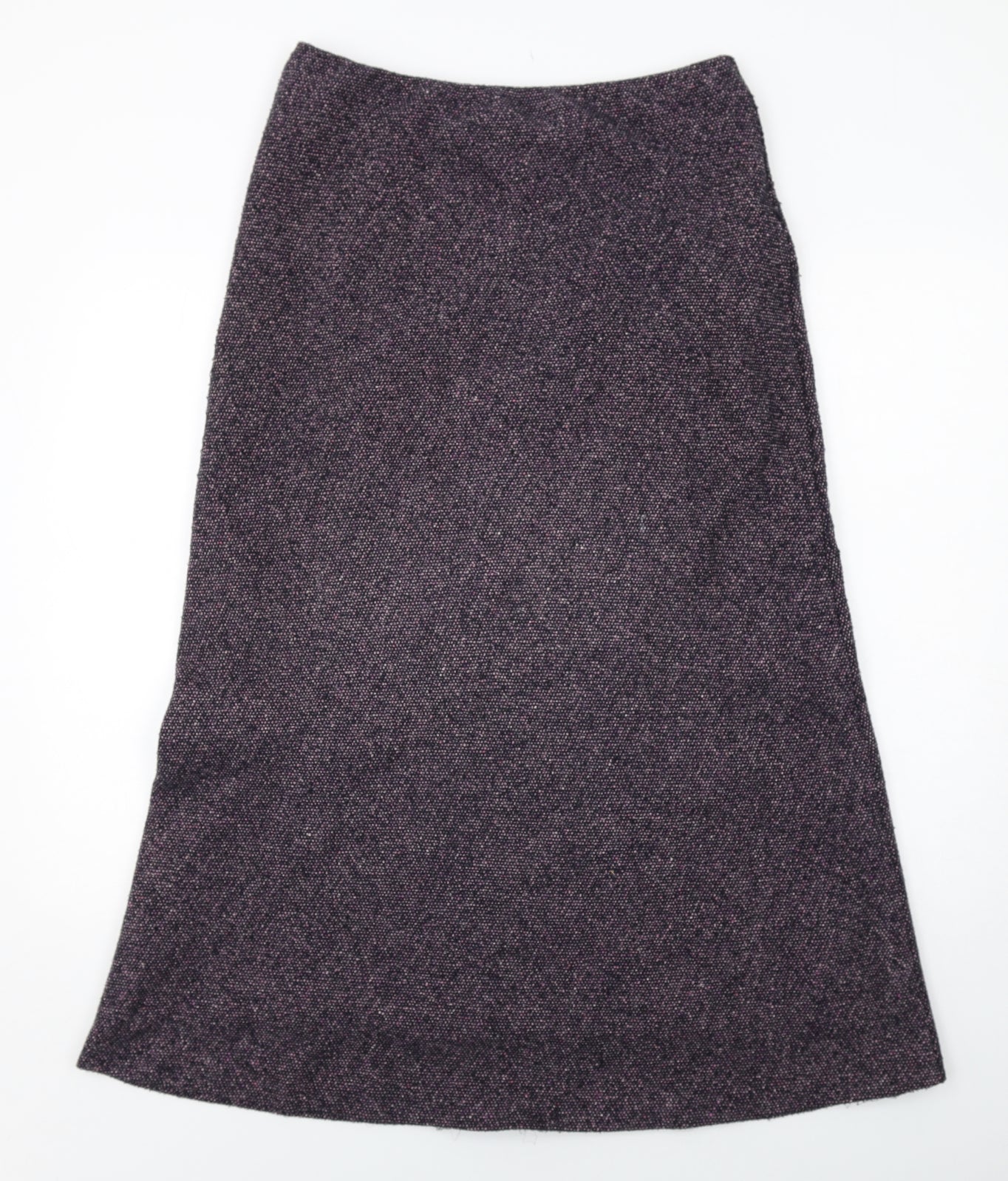 Marks and Spencer Womens Black Polyester A-Line Skirt Size 14
