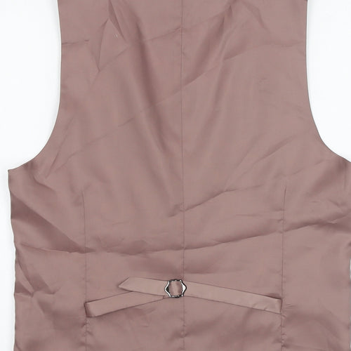 Skopes Mens Pink Polyester Jacket Suit Waistcoat Size 38 Regular