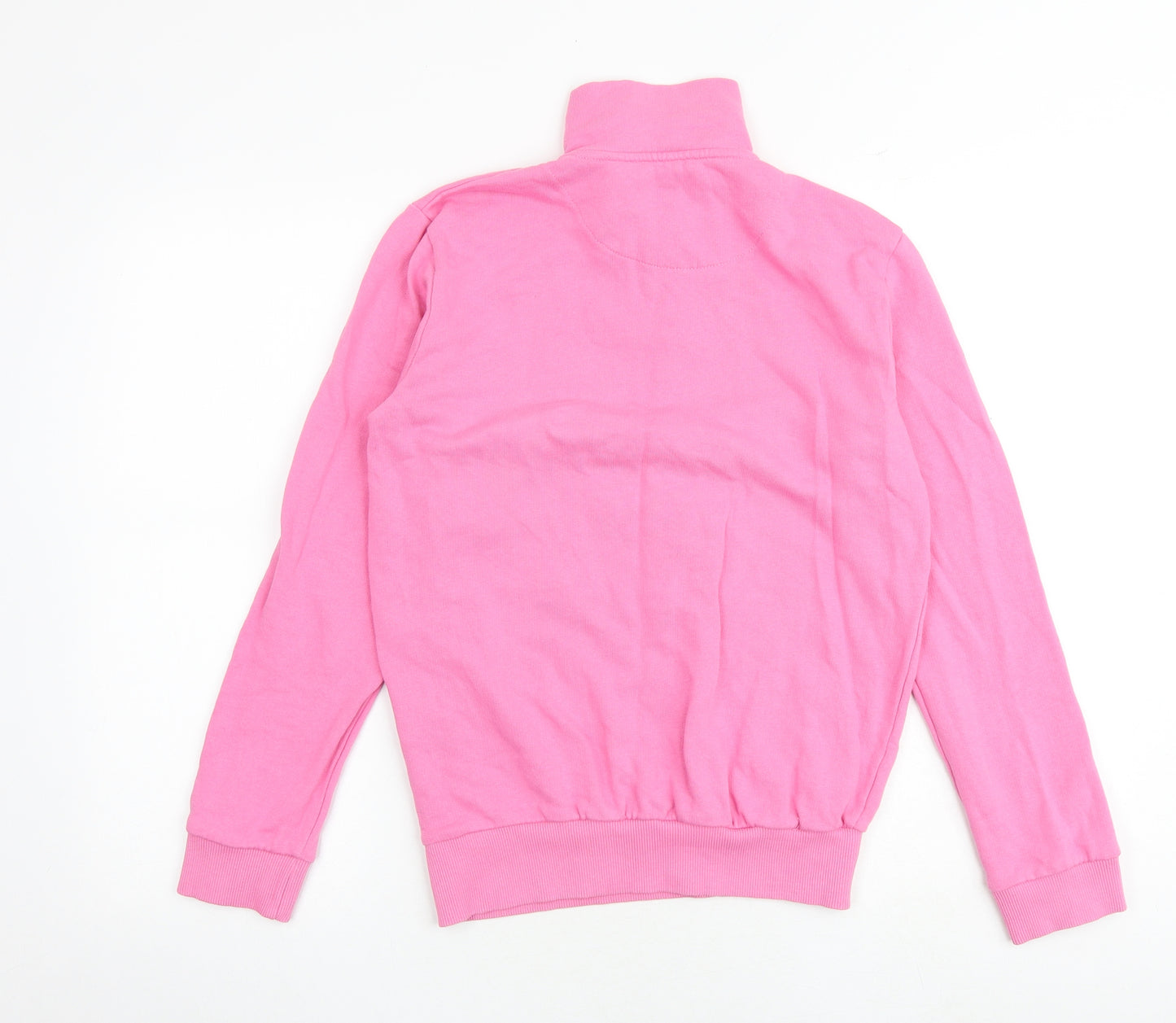 DFND Womens Pink 100% Cotton Pullover Sweatshirt Size 12 Zip