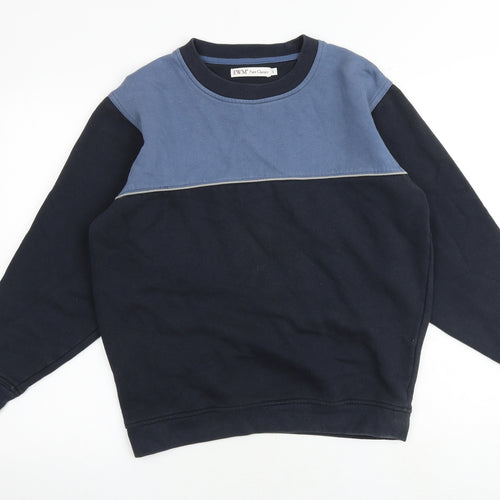 EWM Mens Blue Cotton Pullover Sweatshirt Size S
