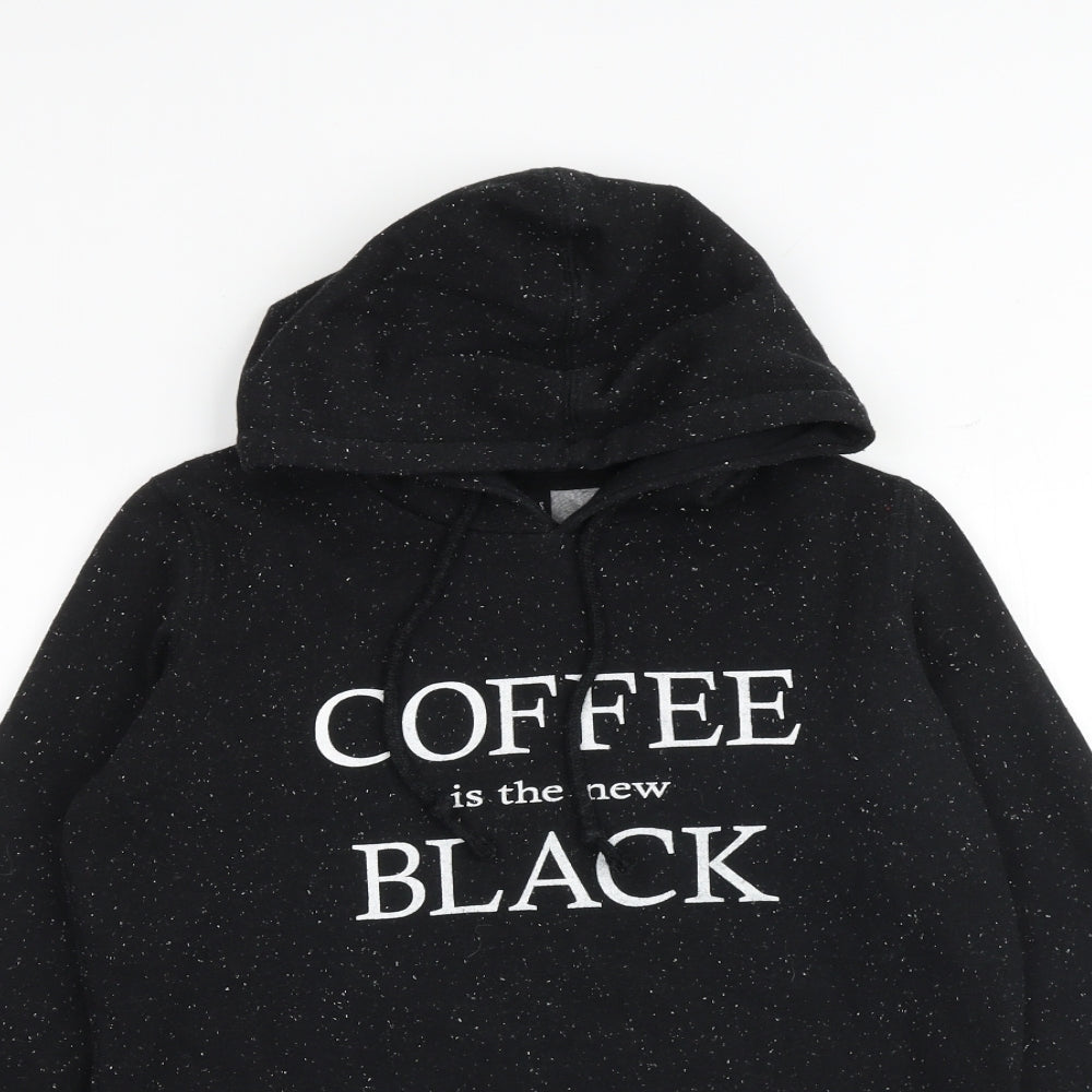 Cotton On Womens Black Polyester Pullover Hoodie Size S Pullover - Coffee is the new black