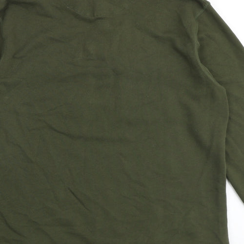 Ted Baker Mens Green Cotton Pullover Sweatshirt Size S