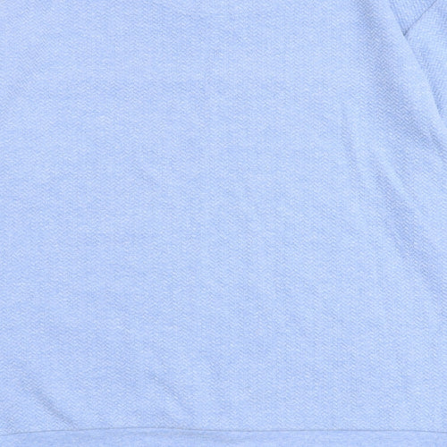 Peter Werth Mens Blue Cotton Pullover Sweatshirt Size L - Textured