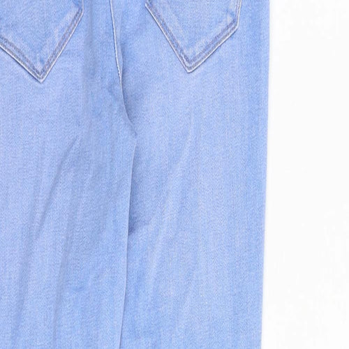 NEXT Womens Blue Cotton Jegging Jeans Size 8 Slim Zip