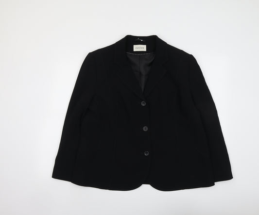 Eastex Womens Black Jacket Blazer Size 20 Button
