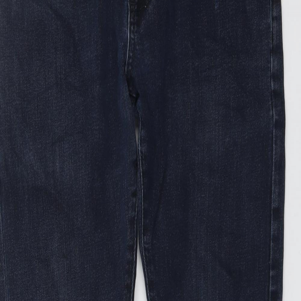 NEXT Mens Blue Cotton Skinny Jeans Size 30 in L30 in Regular Button
