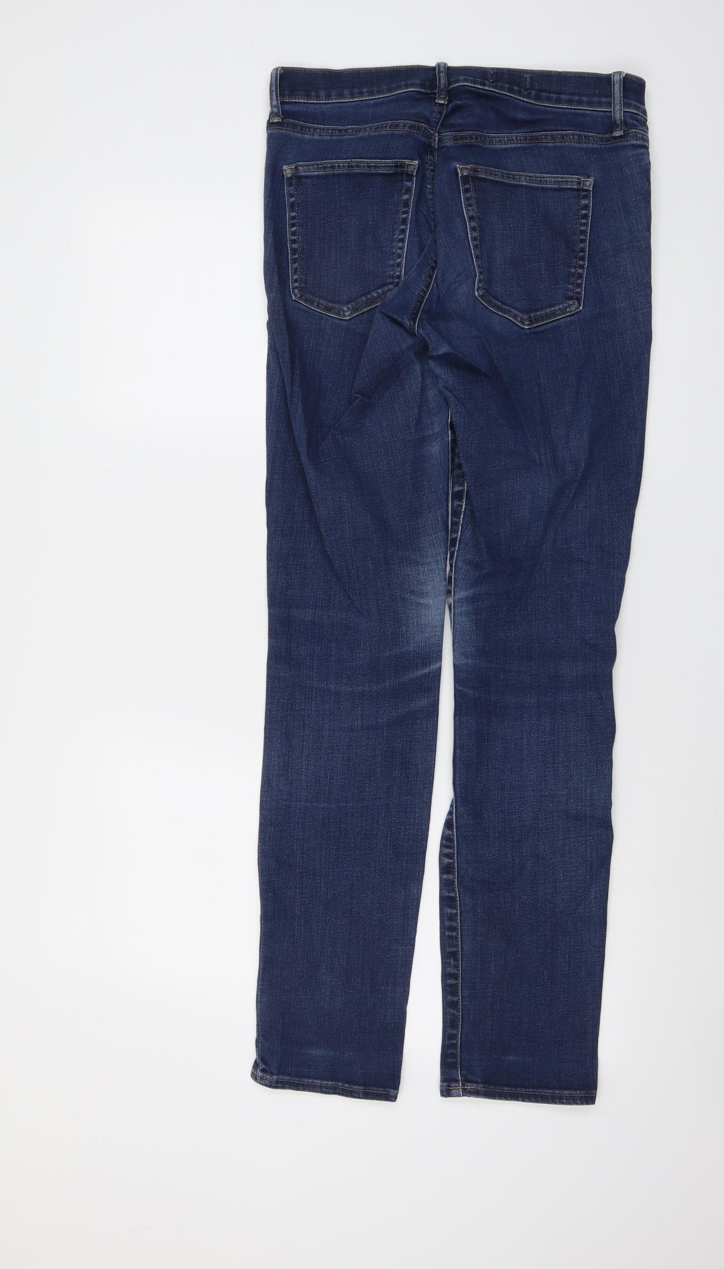 Gap Womens Blue Cotton Skinny Jeans Size 30 in L31 in Regular Button