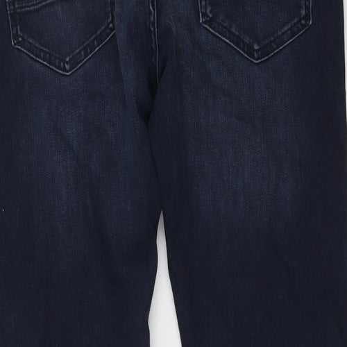 Marks and Spencer Mens Blue Cotton Skinny Jeans Size 34 in L29 in Slim Button