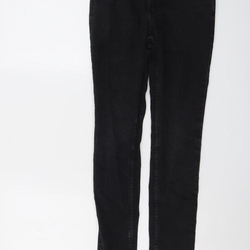 H&M Boys Black Cotton Skinny Jeans Size 11-12 Years Regular Button