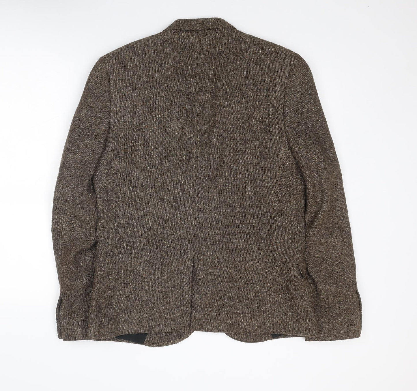 Topman Mens Brown Polyester Jacket Blazer Size 40 Regular