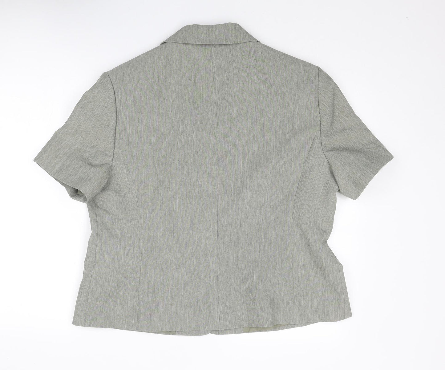 Debenhams Womens Grey Jacket Blazer Size 18 Button