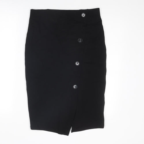 Principles Womens Black Viscose Straight & Pencil Skirt Size 12
