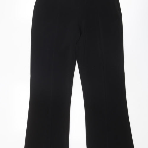 Wallis Womens Black Polyester Dress Pants Trousers Size 8 Regular Zip