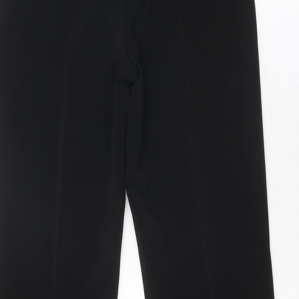 Wallis Womens Black Polyester Dress Pants Trousers Size 8 Regular Zip