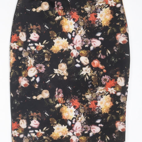 Koton Womens Multicoloured Floral Polyester Straight & Pencil Skirt Size XL