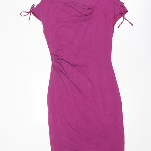 Per Una Womens Purple Modal Shift Size 16 Round Neck Pullover