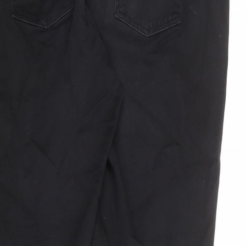 NEXT Womens Black Cotton Jegging Jeans Size 18 Regular Zip