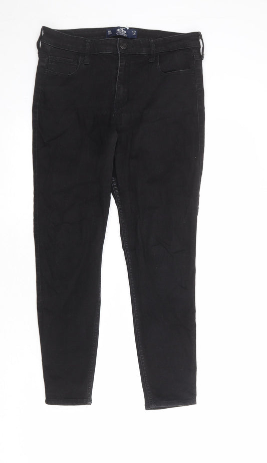 Hollister Womens Black Cotton Skinny Jeans Size 29 in L26 in Regular Zip