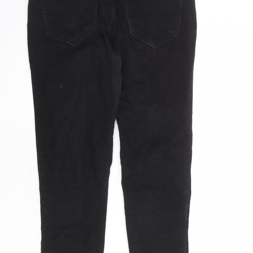 Hollister Womens Black Cotton Skinny Jeans Size 29 in L26 in Regular Zip