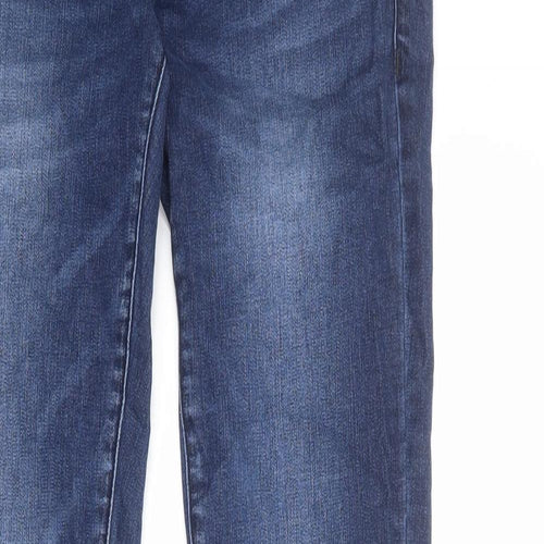 Mama-licious Womens Blue Cotton Skinny Jeans Size 30 in Regular Zip