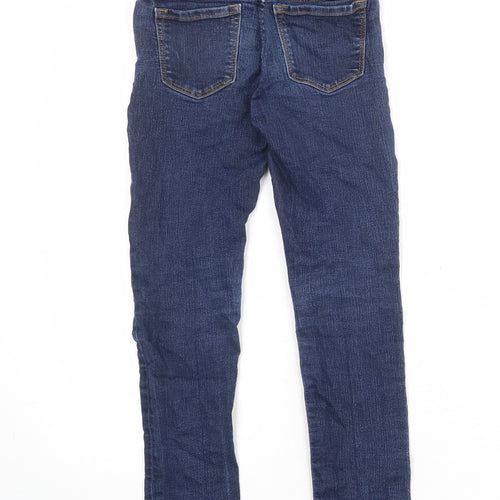 Gap Boys Blue Cotton Skinny Jeans Size 8 Years Regular Zip