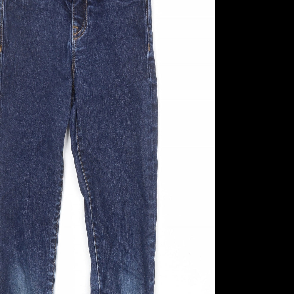 Gap Boys Blue Cotton Skinny Jeans Size 8 Years Regular Zip