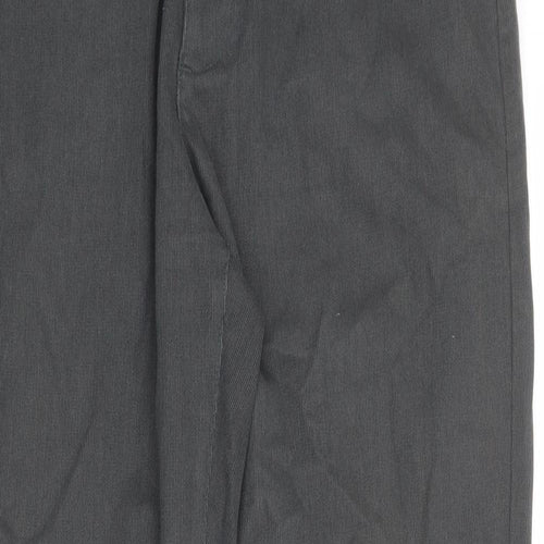 Red Herring Mens Grey Cotton Trousers Size 36 in Regular Zip