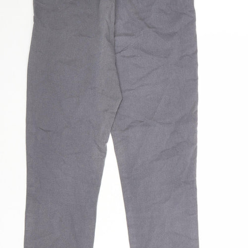 H&M Womens Grey Cotton Skinny Jeans Size 16 Regular Zip