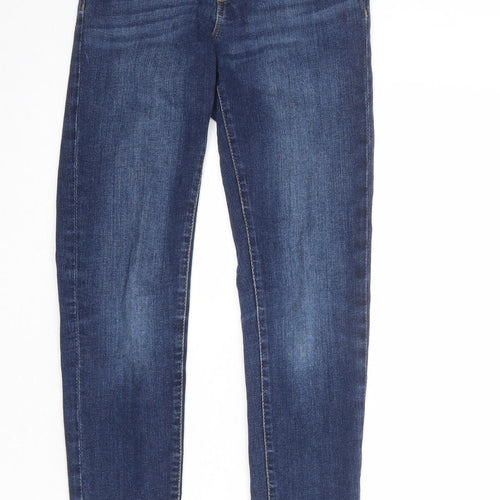 Zara Boys Blue Cotton Skinny Jeans Size 11-12 Years Regular Zip