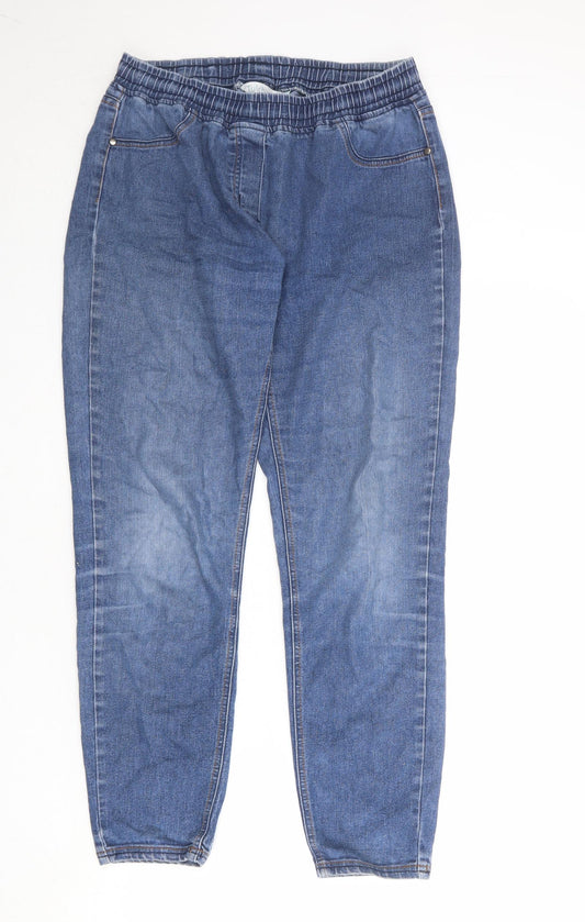 Tulchan Womens Blue Cotton Jegging Jeans Size 16 Regular