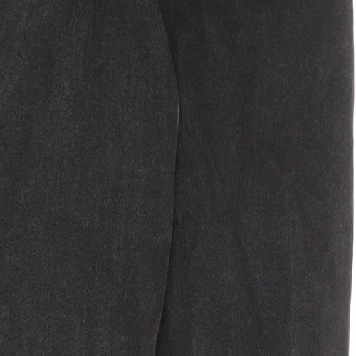 Divided by H&M Womens Black Cotton Mom Jeans Size 10 Regular Zip
