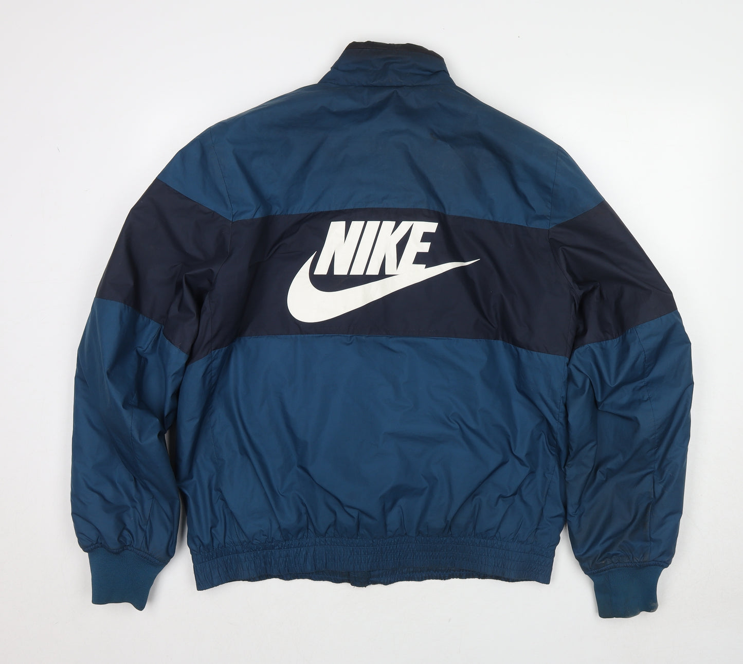 Nike Mens Blue Bomber Jacket Jacket Size L Zip