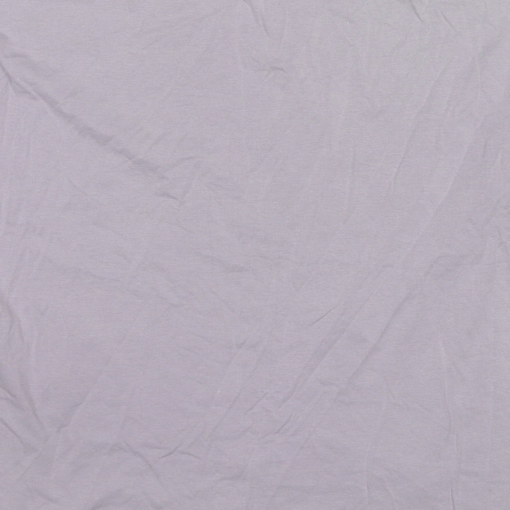 Zara Womens Purple Cotton Basic T-Shirt Size M Round Neck - Daisy Duck Print