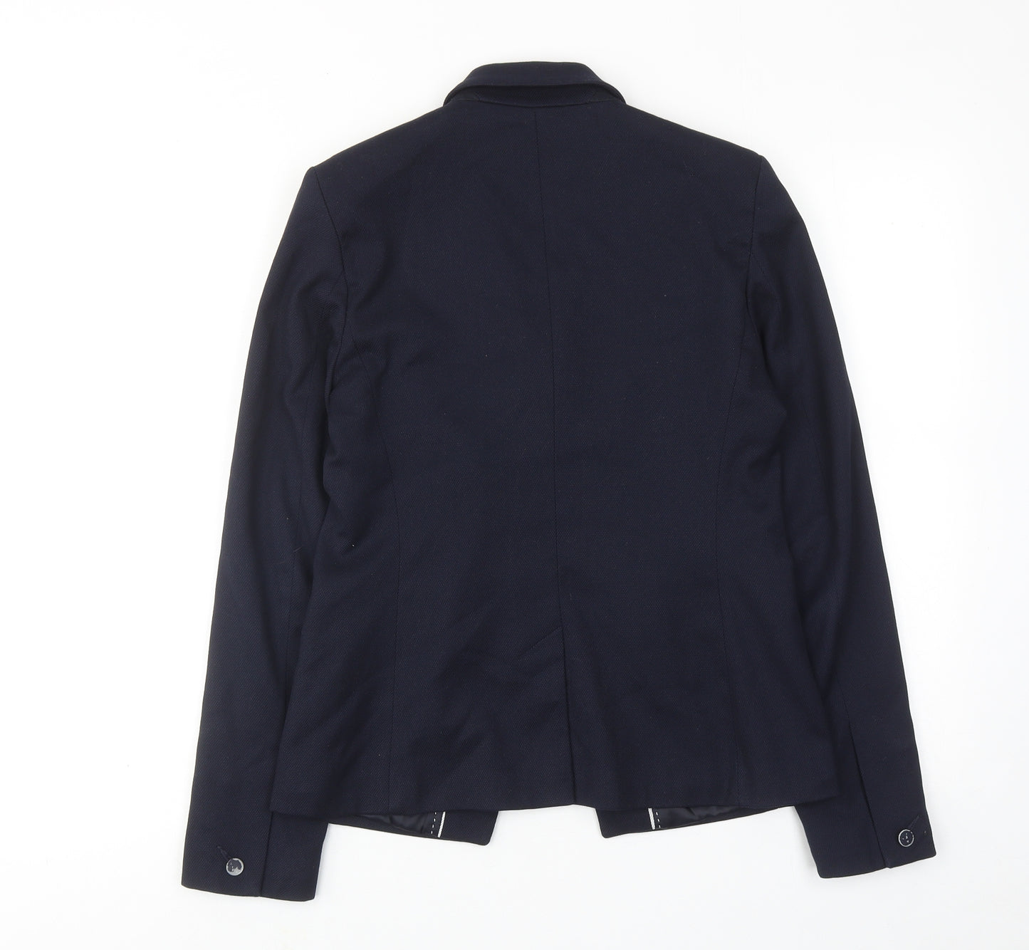 NEXT Womens Blue Polyester Jacket Suit Jacket Size 10