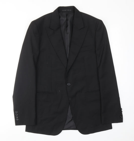 Cavaldi Mens Grey Polyester Jacket Suit Jacket Size 36 Regular