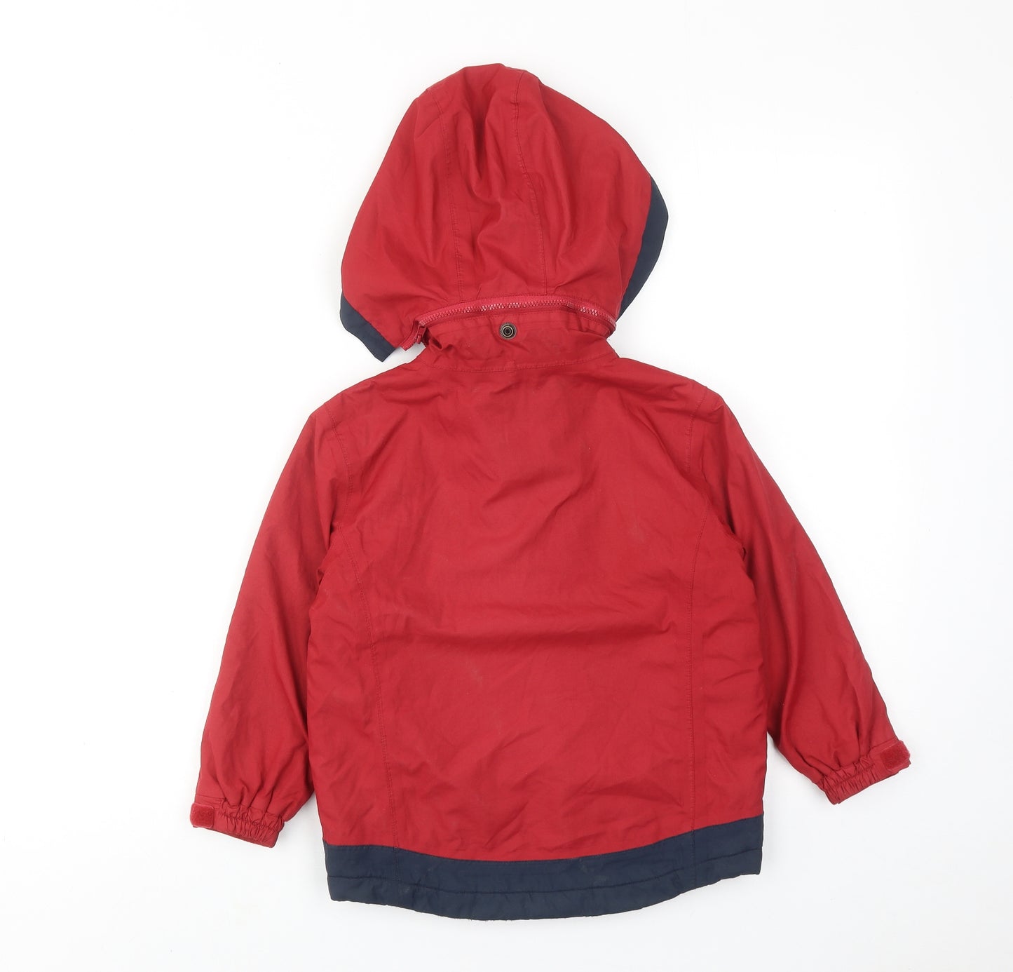 Joules Boys Red Windbreaker Jacket Size 4 Years Zip