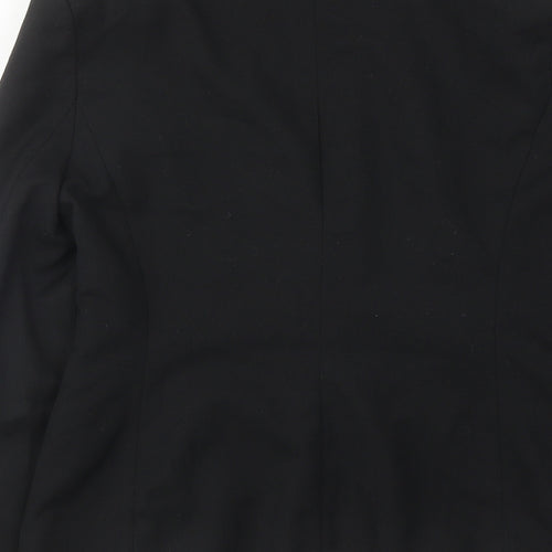 NEXT Womens Black Polyester Jacket Suit Jacket Size 8