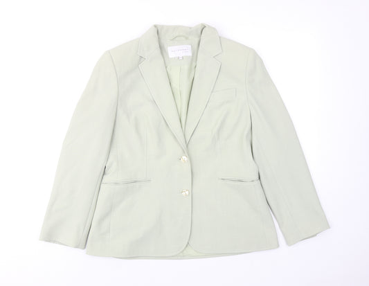 Autonomy Womens Green Jacket Blazer Size 14 Button
