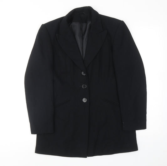 Principles Womens Black Jacket Blazer Size 10 Button