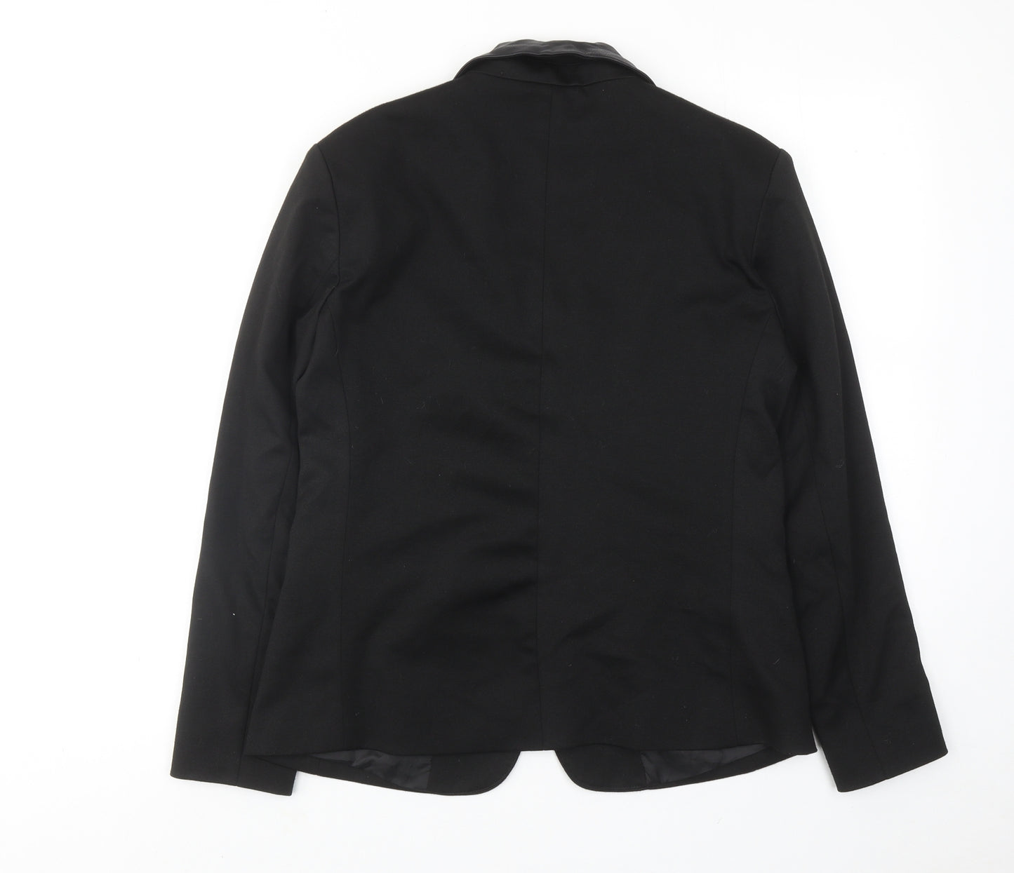 Only Womens Black Jacket Blazer Size 12 Button