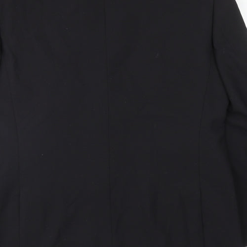 Knight & Asprey Mens Black Polyester Tuxedo Suit Jacket Size 38 Regular