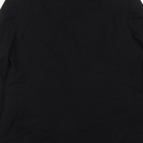 Stanley James Mens Black Polyester Tuxedo Suit Jacket Size 40 Regular