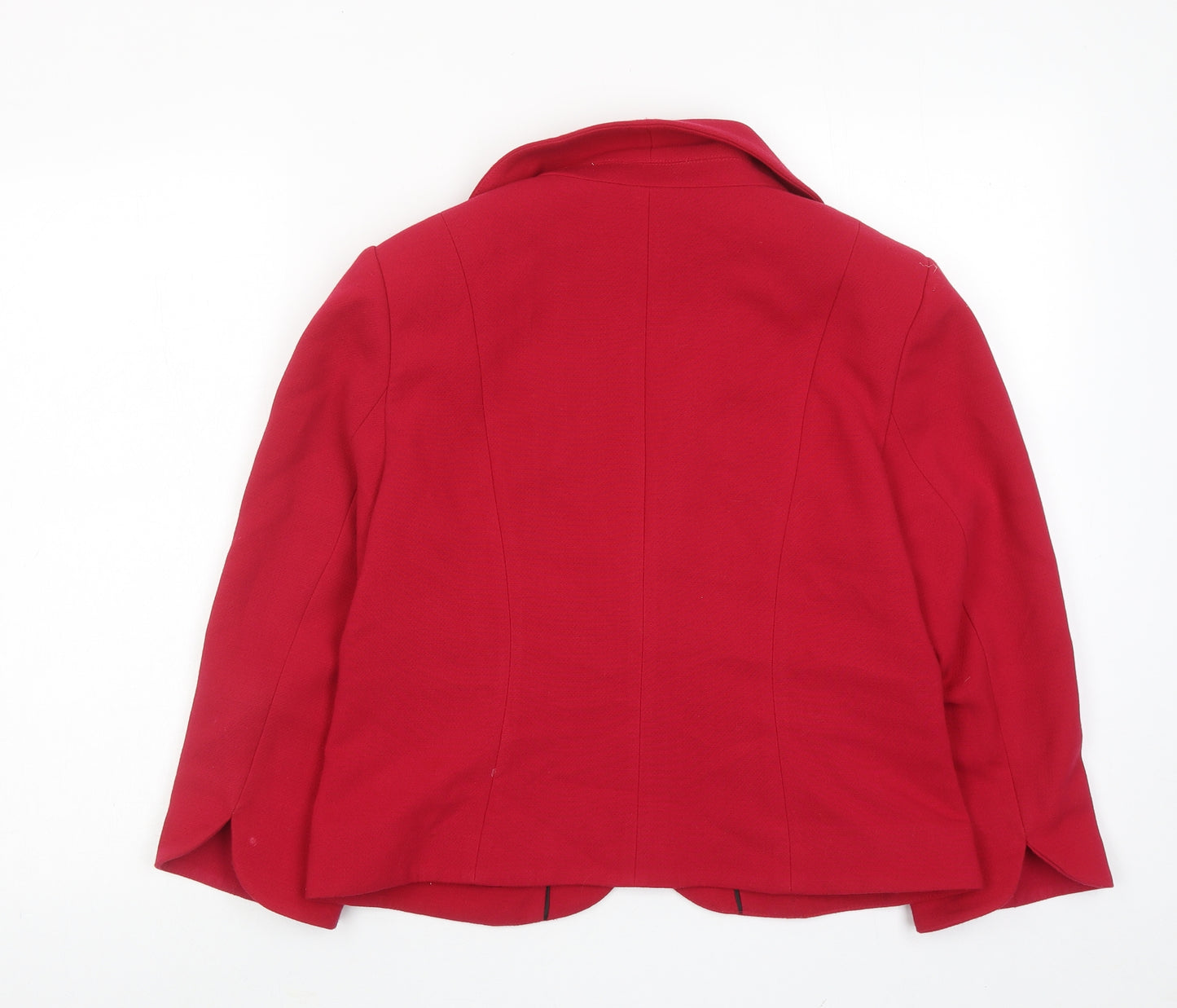 Marks and Spencer Womens Red Jacket Size 14 Button