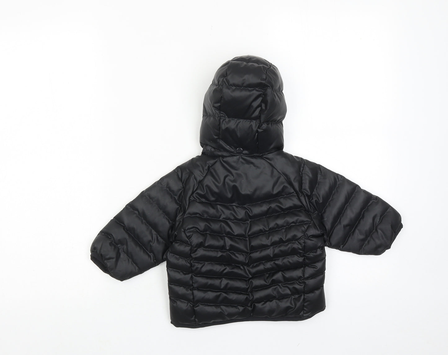 adidas Boys Black Puffer Jacket Jacket Size 3-6 Months Zip