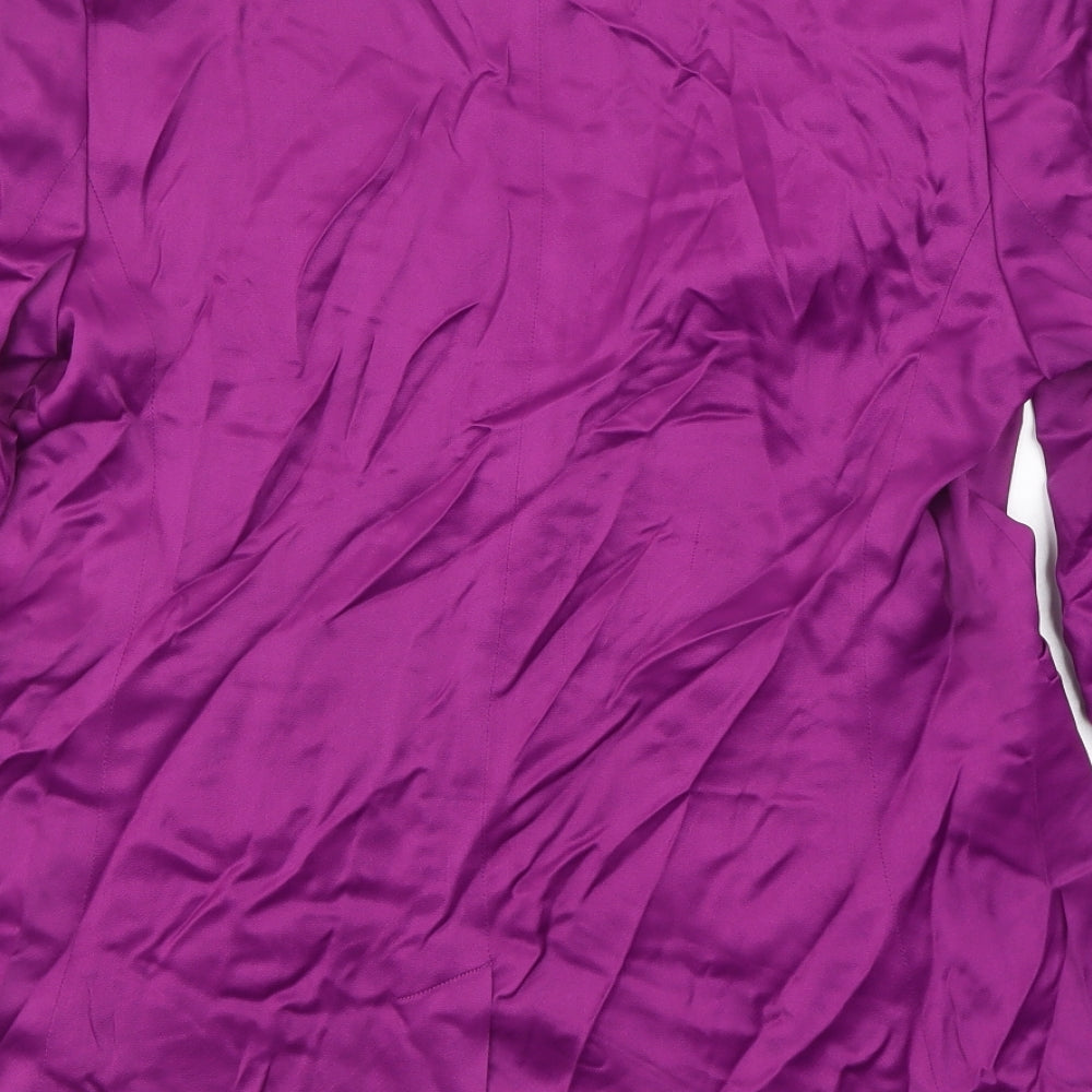 Marks and Spencer Womens Purple Viscose Jacket Suit Jacket Size 12