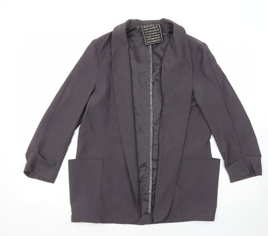 River Island Womens Grey Jacket Blazer Size 8