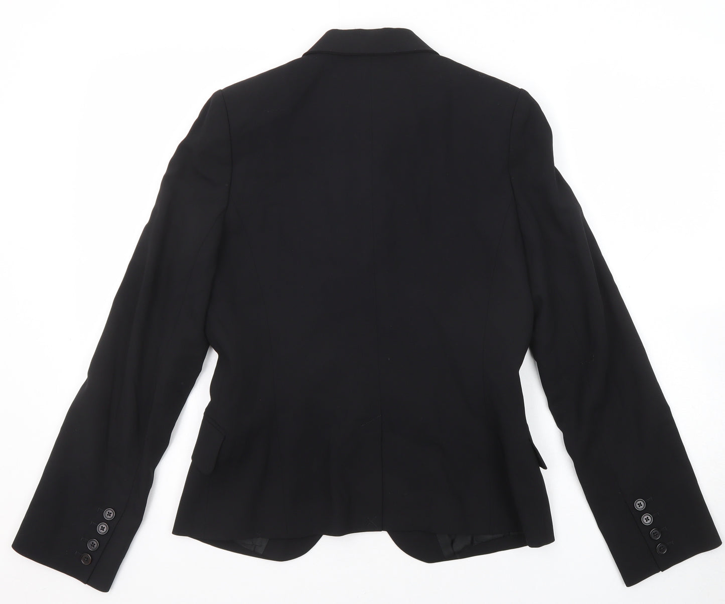 T.M.Lewin Womens Black Wool Jacket Suit Jacket Size 10