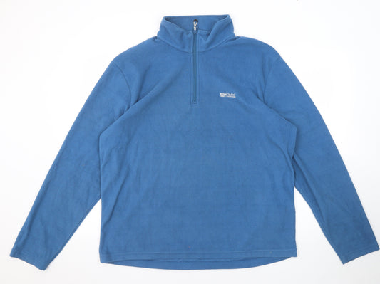 Regatta Womens Blue Polyester Pullover Sweatshirt Size XL Zip