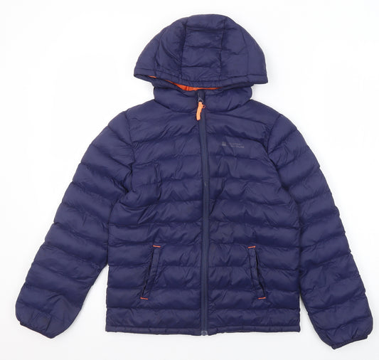 Mountain Warehouse Boys Blue Quilted Jacket Size 9-10 Years Zip