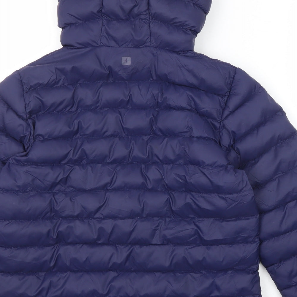 Mountain Warehouse Boys Blue Quilted Jacket Size 9-10 Years Zip